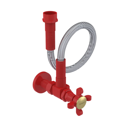 Rubinet Exposed Supply Kit (classic) Red
