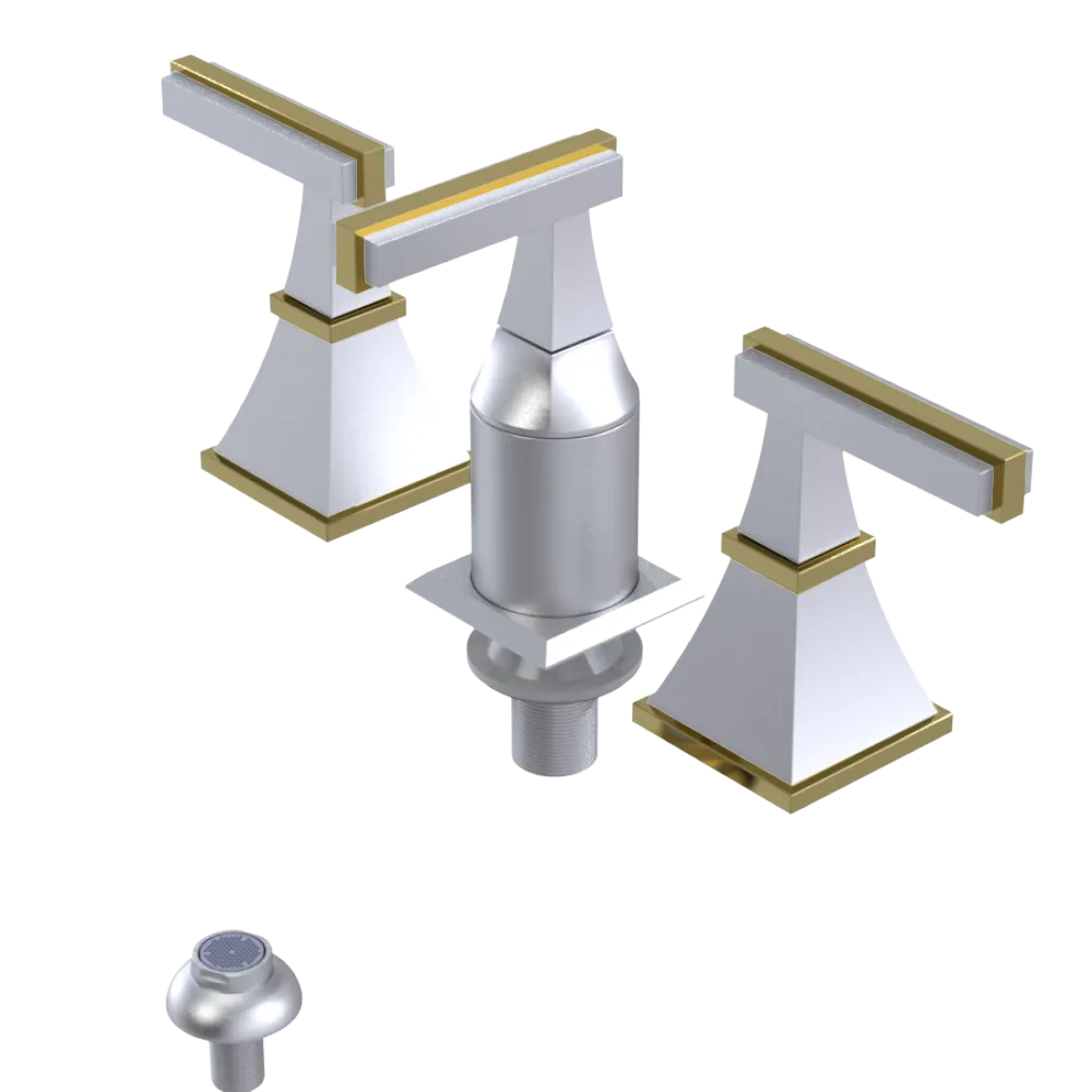 Rubinet Bidet Fitting with Spray, Diverter, and Vacum Breaker (Less Drain) Satin Chrome