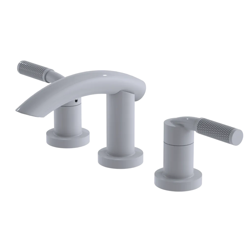Rubinet Widespread Lav. Set. (less drain) White