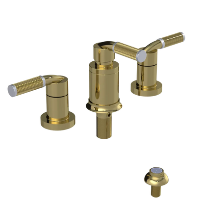 Rubinet Bidet Fitting with Spray, Diverter, and Vacum Breaker (Less Drain) Bright Brass