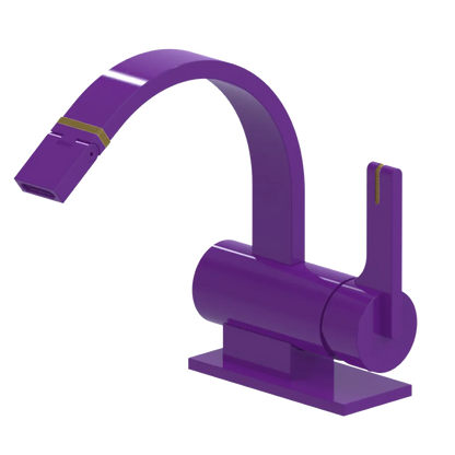 Rubinet Single Control Bidet Fitting (less drain) Purple Haze
