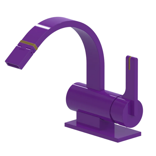 Rubinet Single Control Bidet Fitting (less drain) Purple Haze