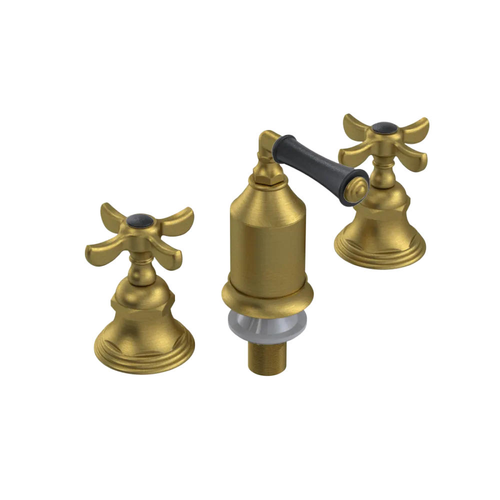 Rubinet Bidet Fitting with Spray, Diverter, and Vacum Breaker (Less Drain) Antique Brass Matt