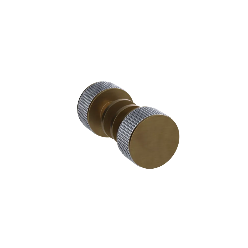 Rubinet Shower Door Knob (set) Antique Brass Matt