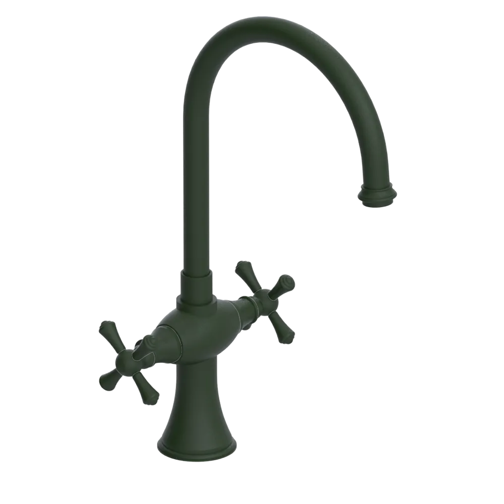 Rubinet Two Handle Single Hole Kitchen Set Green Envy