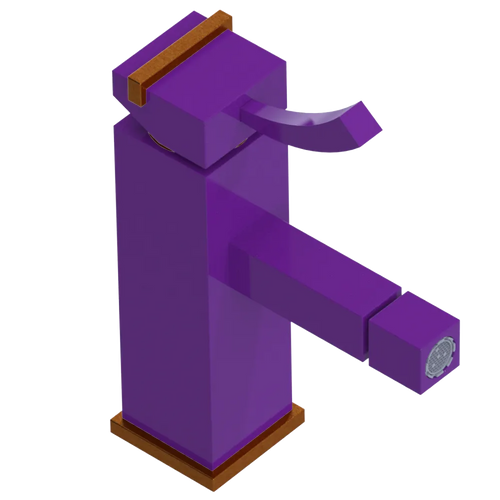 Rubinet Single Control Bidet Fitting (less drain) Purple Haze
