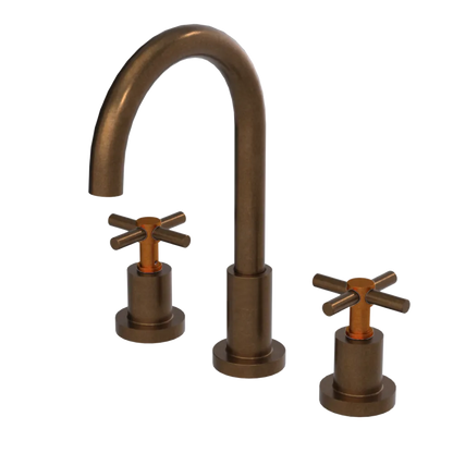 Rubinet Widespread Kitchen Set with LaSalle Spout Tuscan Brass