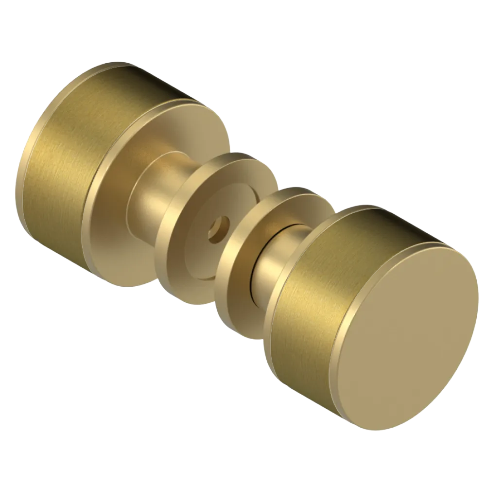 Rubinet Shower Door Knob (set) Satin Brass