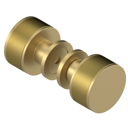 Rubinet Shower Door Knob (set) Satin Brass