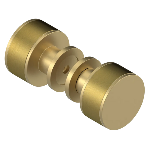 Rubinet Shower Door Knob (set) Satin Brass