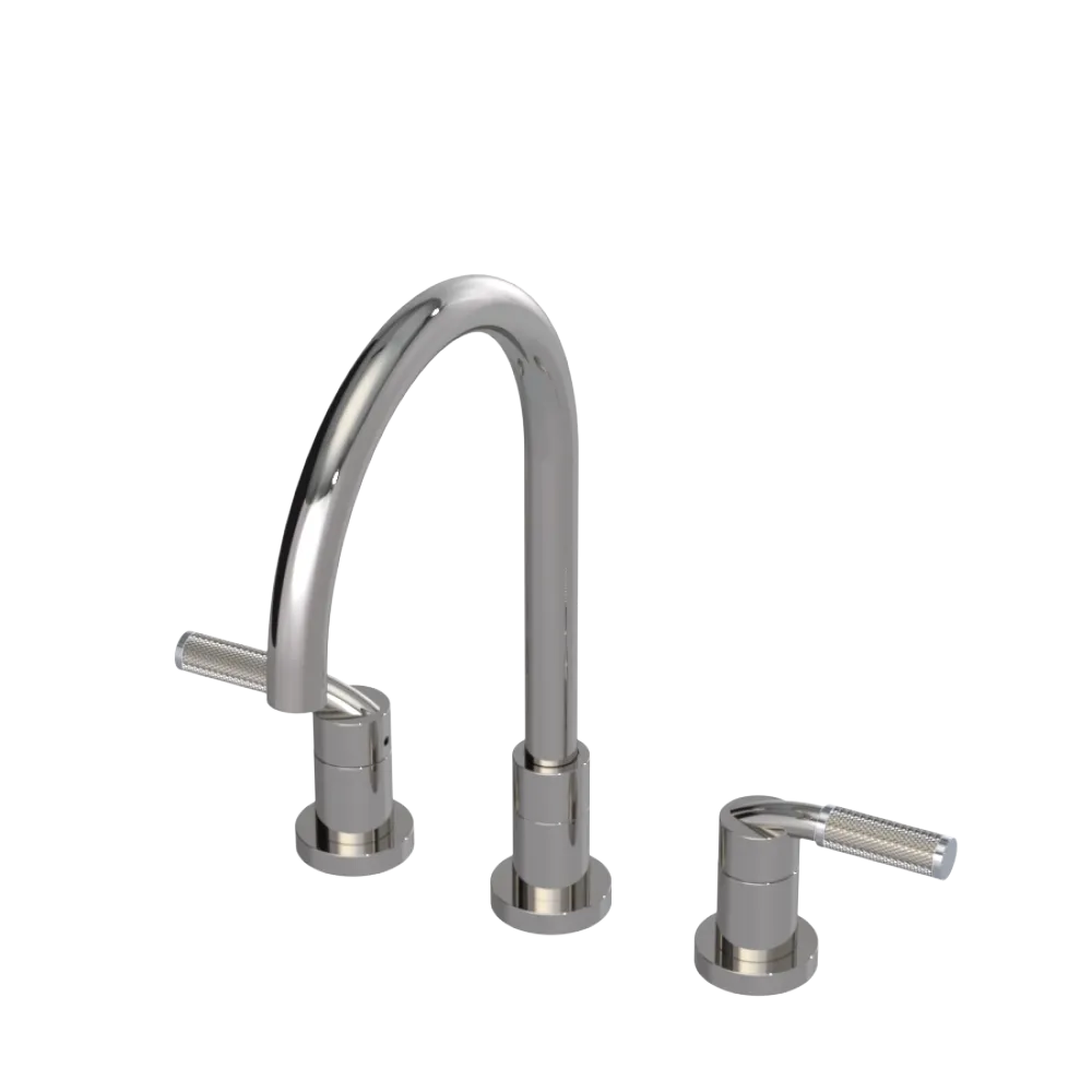 Rubinet Widespread Kitchen Set Polished Nickel