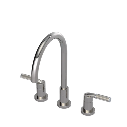 Rubinet Widespread Kitchen Set Polished Nickel