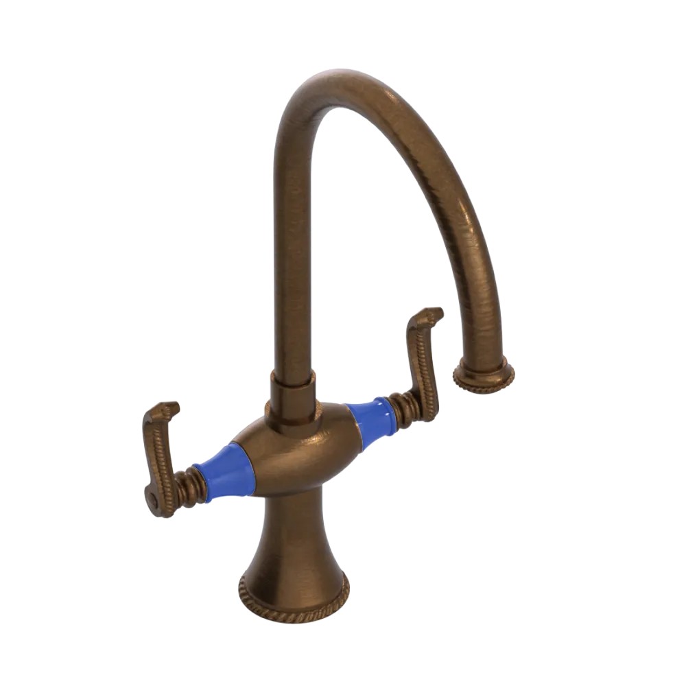 Rubinet Two Handle Single Hole Kitchen Set Oil Rubbed Bronze