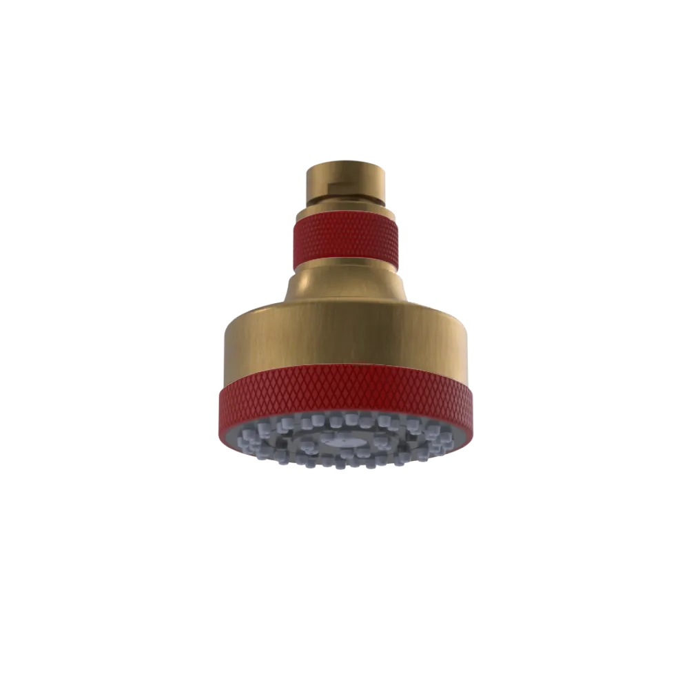 Rubinet 3 FUNCTION SHOWER HEAD Antique Brass Matt