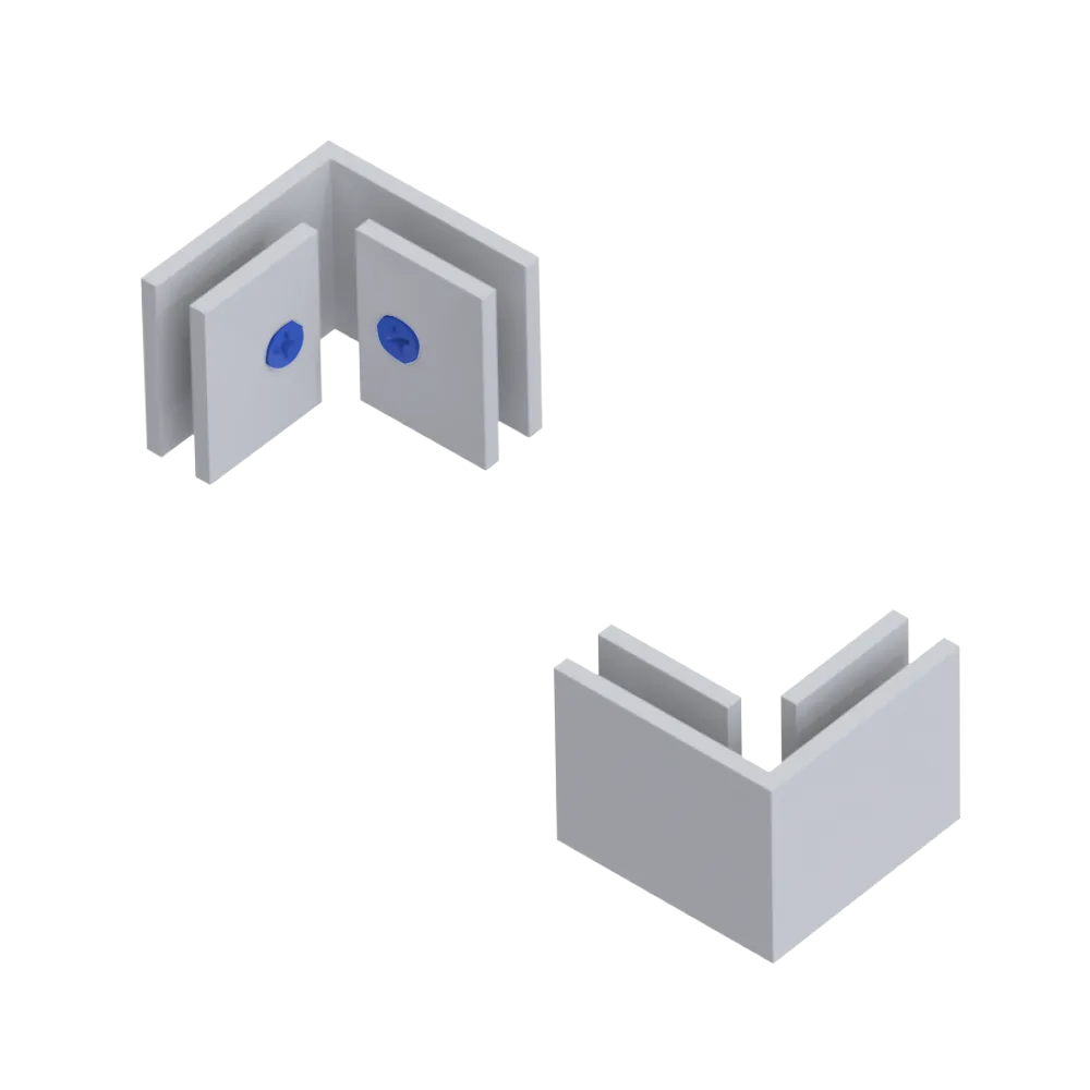 Rubinet 90 Glass to Glass White