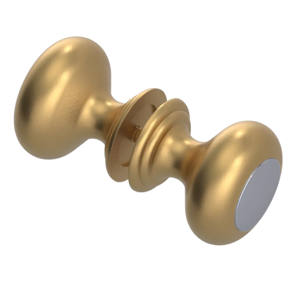 Rubinet Shower Door Knob (set) Satin Gold