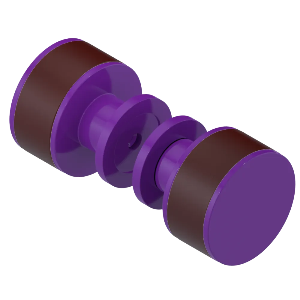Rubinet Shower Door Knob (set) Purple Haze