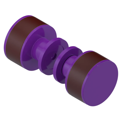 Rubinet Shower Door Knob (set) Purple Haze