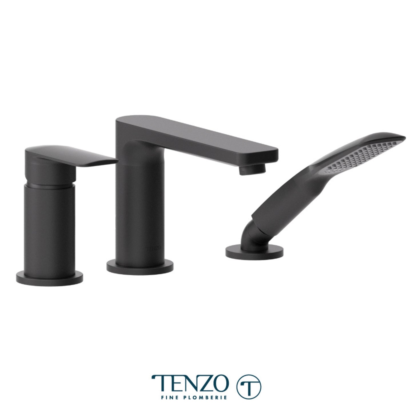 3 pieces deck mount tub ﬁller