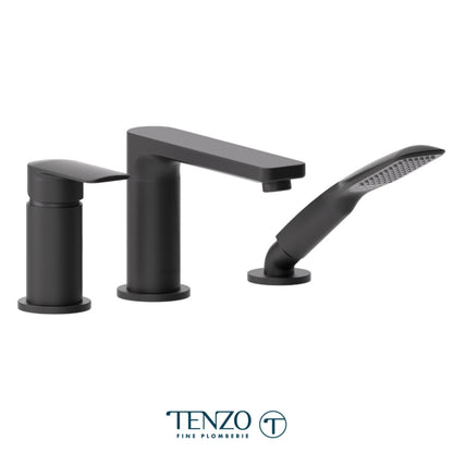 3 pieces deck mount tub ﬁller