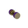Rubinet Shower Door Knob (set) Natural Brass