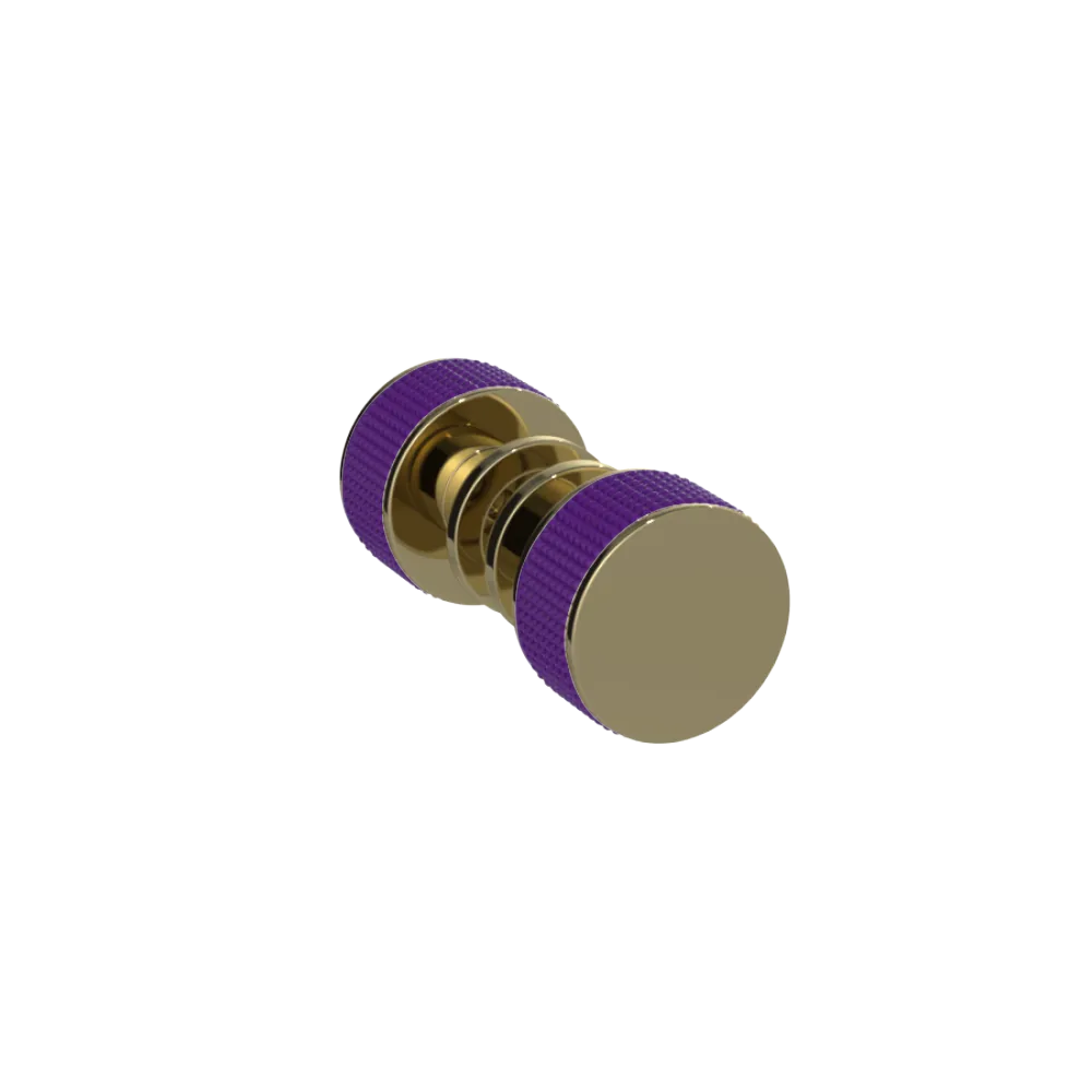 Rubinet Shower Door Knob (set) Natural Brass