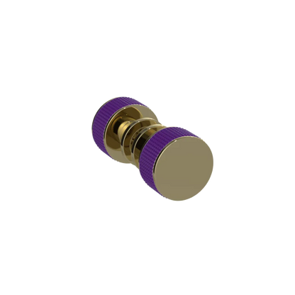 Rubinet Shower Door Knob (set) Natural Brass