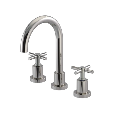 Rubinet Widespread Lav. Set. (less drain) Polished Nickel