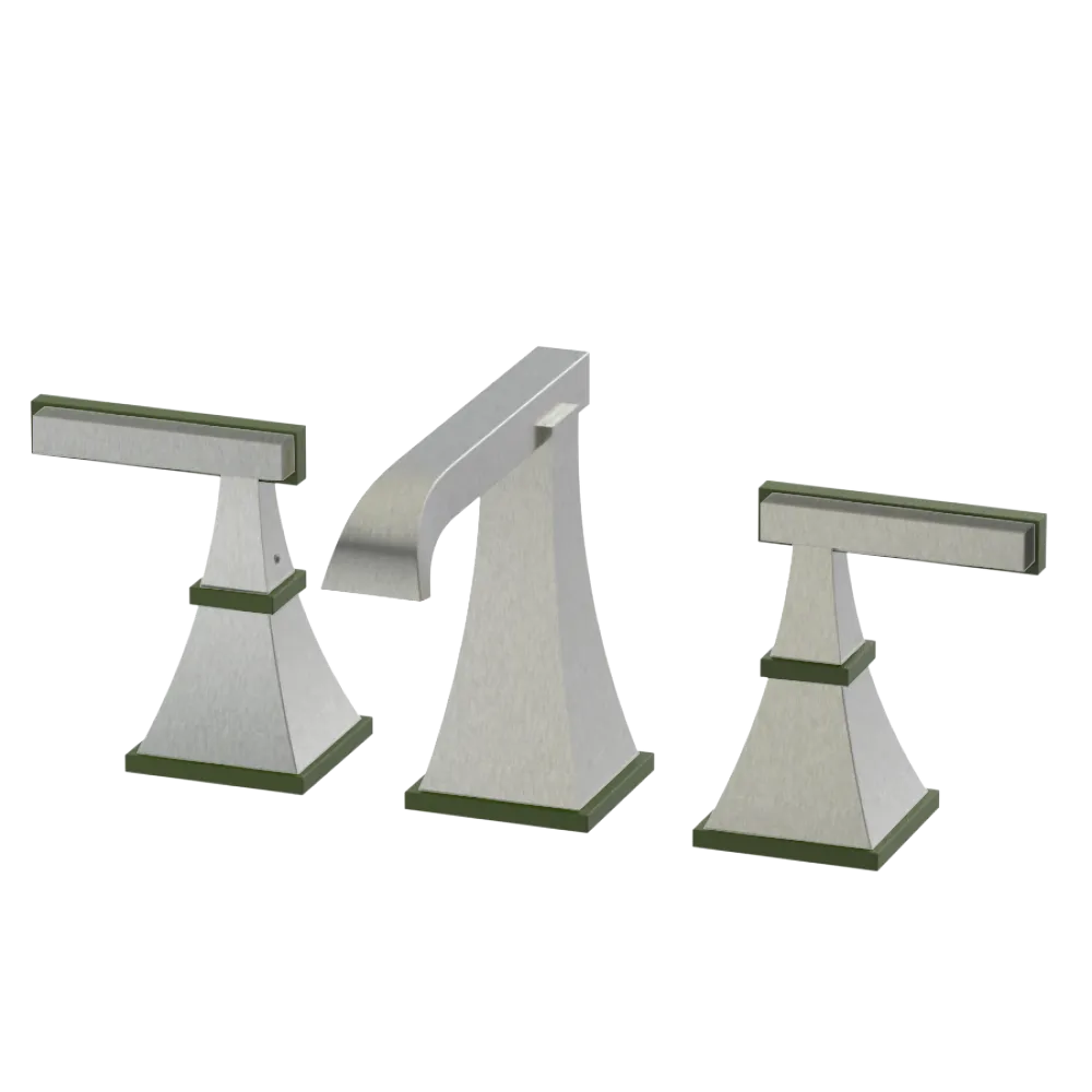 Rubinet Widespread Lav. Set. (less drain) Satin Nickel