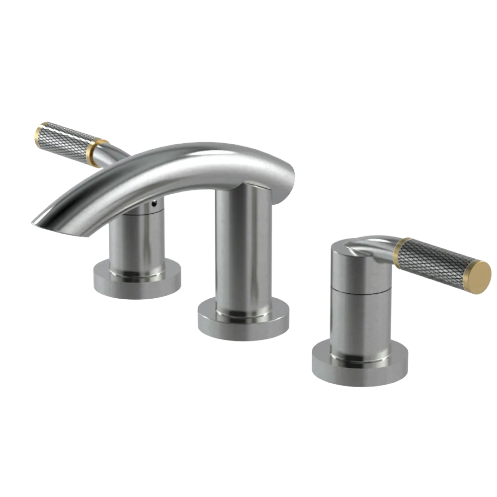 Rubinet Widespread Lav. Set. (less drain) Satin Nickel