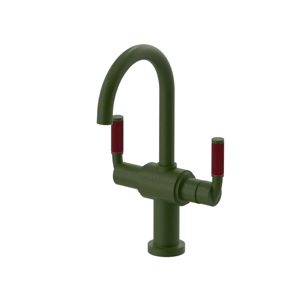 Rubinet Single Hole Dual Handle Lav. Set. (less drain) Green Envy