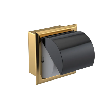 Rubinet RECESSED TOILET PAPER HOLDER Gold
