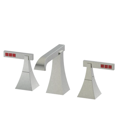 Rubinet Widespread Lav. Set. (less drain) Satin Nickel