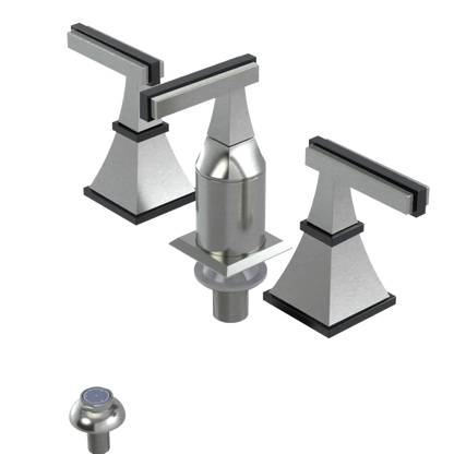Rubinet Bidet Fitting with Spray, Diverter, and Vacum Breaker (Less Drain) Satin Nickel