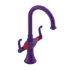 Rubinet Single Hole Dual Handle Lav. Set. (less drain) Purple Haze