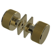 Rubinet Shower Door Knob (set) Natural Brass