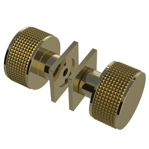 Rubinet Shower Door Knob (set) Natural Brass