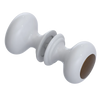 Rubinet Shower Door Knob (set) White