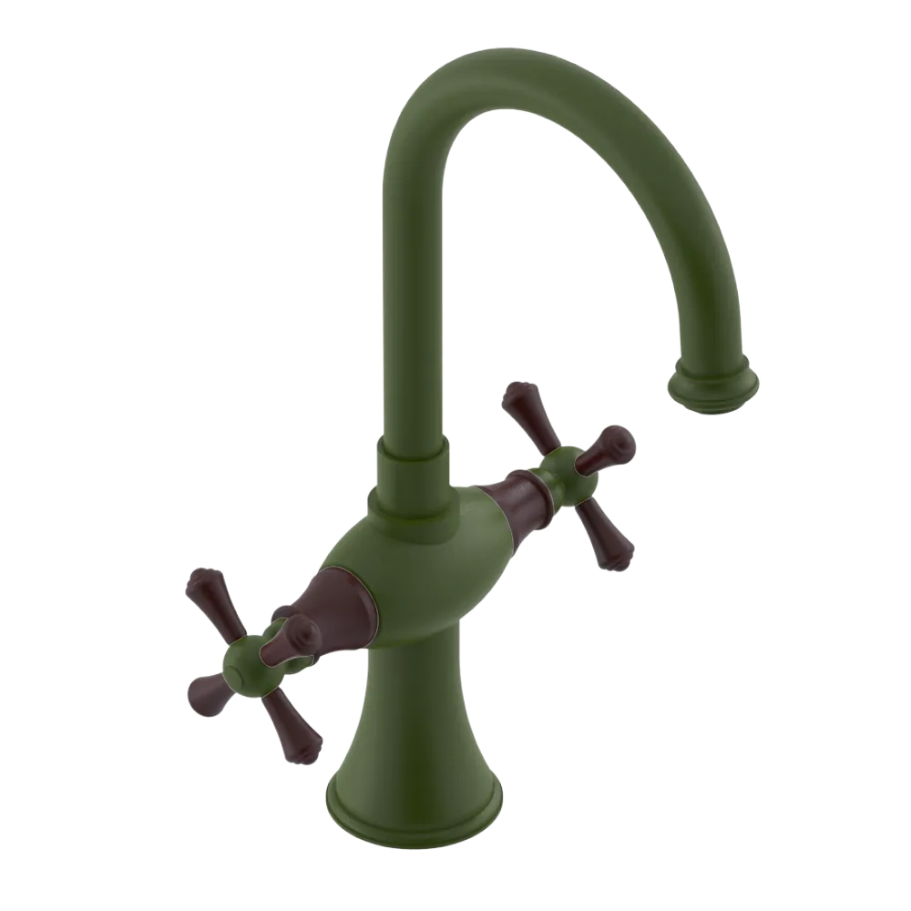 Rubinet Single Hole Dual Handle Lav. Set. (less drain) Green Envy