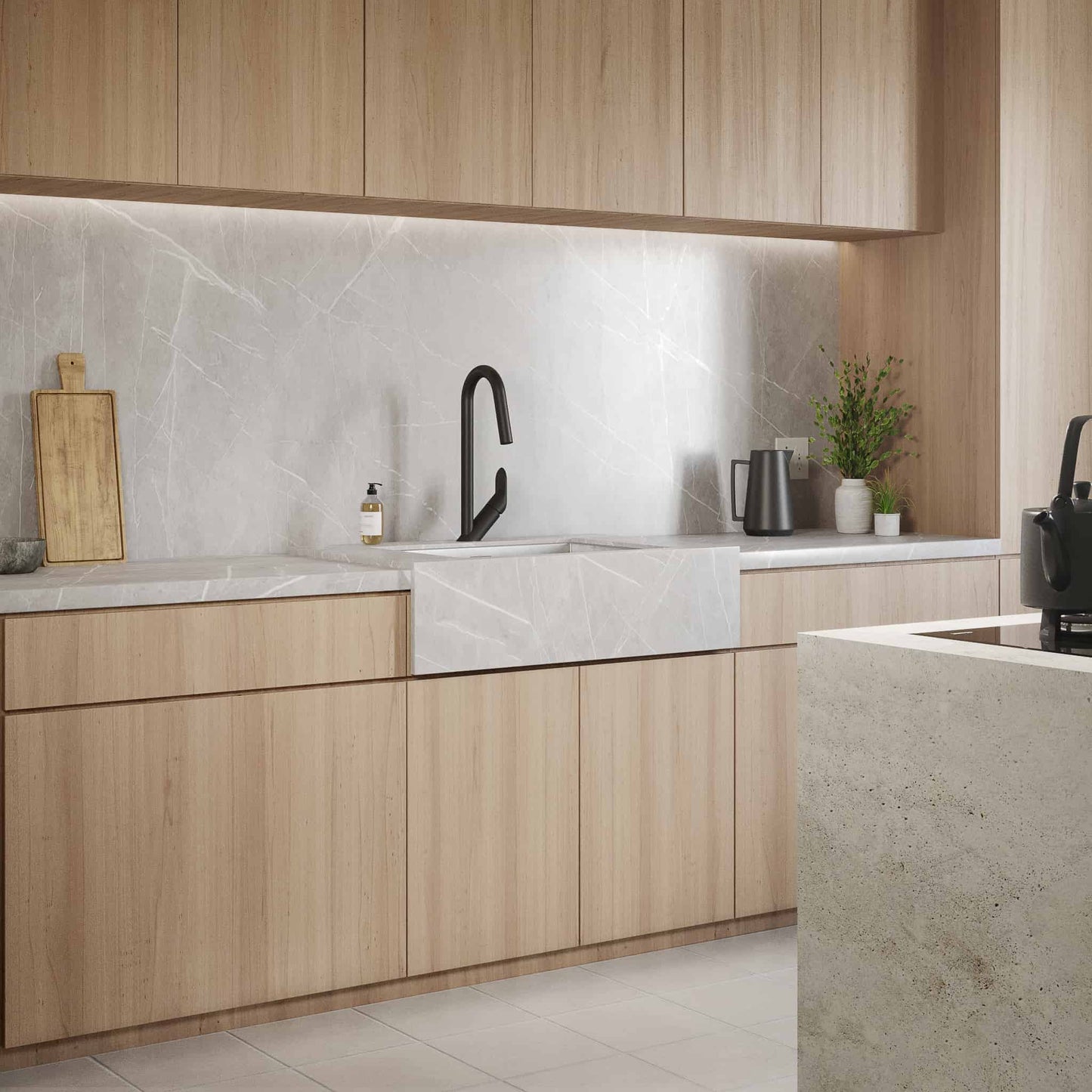 Baril Single-hole kitchen faucet with 2-function pull-down spray