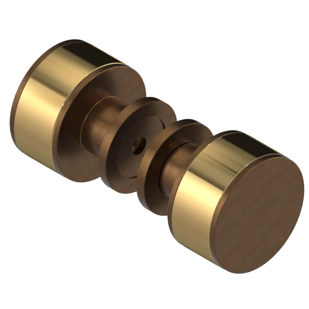 Rubinet Shower Door Knob (set) Tuscan Brass