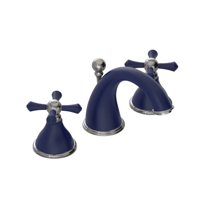 Rubinet Widespread Lav. Set. (less drain) Midnight Blue