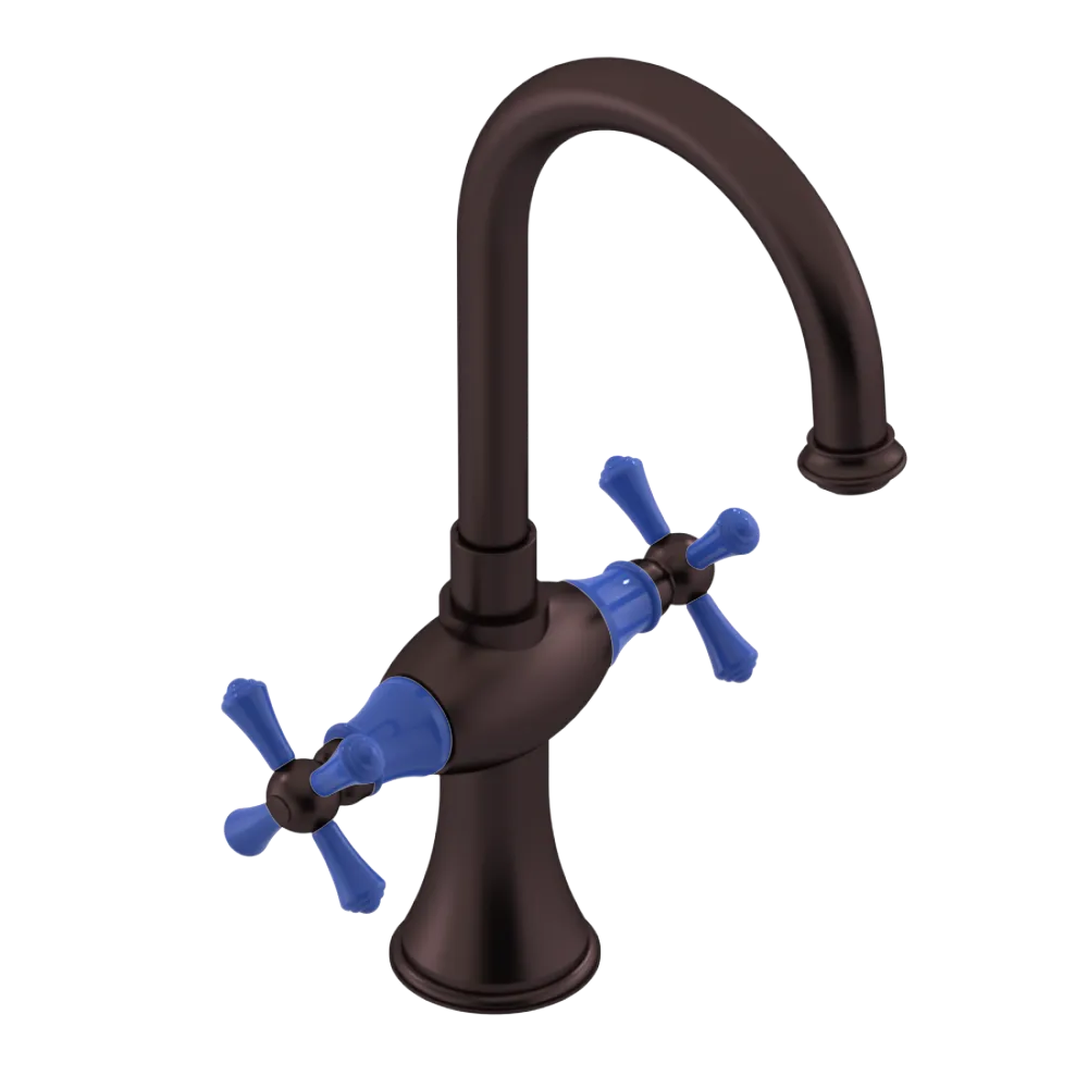 Rubinet Single Hole Dual Handle Lav. Set. (less drain) Oil Rubbed Bronze