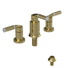 Rubinet Bidet Fitting with Spray, Diverter, and Vacuum Breaker (less drain) Natural Brass