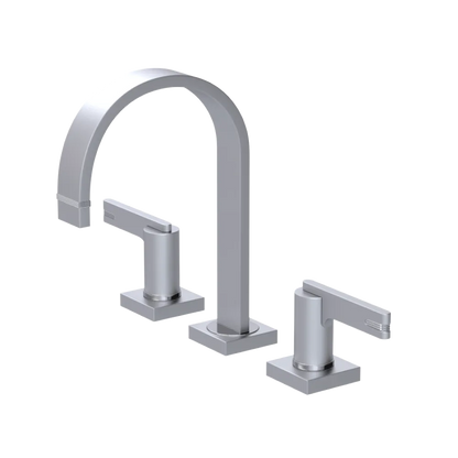 Rubinet Widespread Lav. Set. (less drain) Satin Chrome