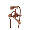 Baril Wall-mounted tub faucet with hand shower