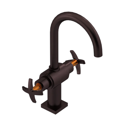 Rubinet Single Hole Dual Handle Lav. Set. (less drain) Oil Rubbed Bronze