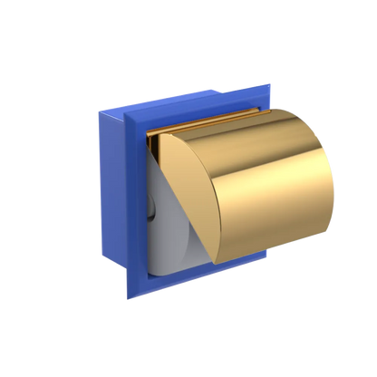 Rubinet RECESSED TOILET PAPER HOLDER Blu Jean