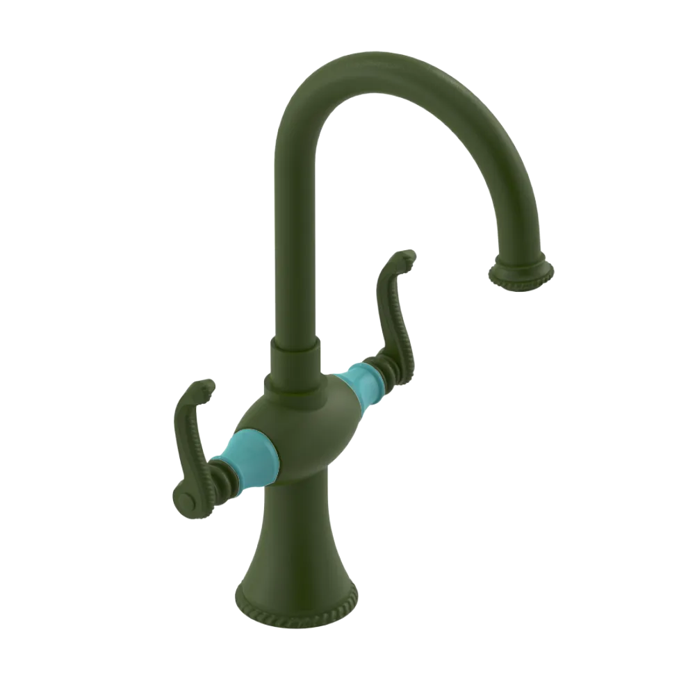 Rubinet Single Hole Dual Handle Lav. Set. (less drain) Green Envy