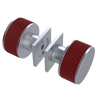 Rubinet Shower Door Knob (set) Satin Chrome